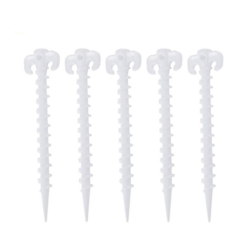 10 Pz / set Tenda da campeggio luminosa Tenda da terra Picchetti per corno Chiodi per esterni Tenda da arrampicata Chiodi di plastica Accessori per tende