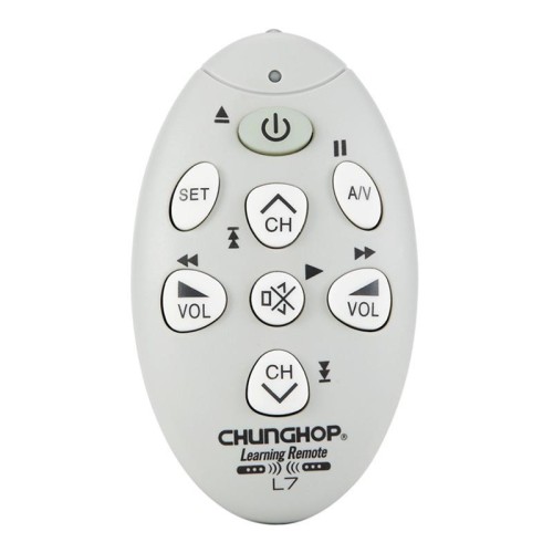 Telecomando universale per TV CHUNGHOP L7 con apprendimento a infrarossi (grigio)