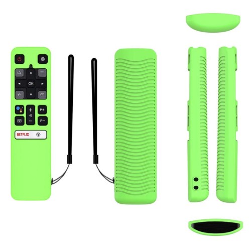Per TCL RC802V FMR1 FNR1 Y40 Telecomando TV Custodia protettiva in silicone anti-caduta (blu luminoso)