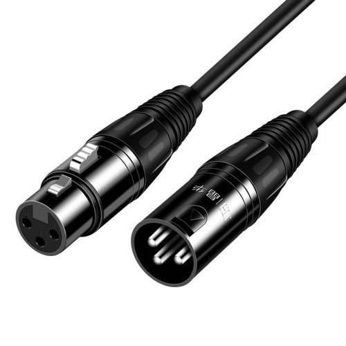JINGHUA Cavo per microfono XLR maschio a femmina Cavo bilanciato Cavo audio per amplificatore per console di missaggio, lunghezza: 3 m