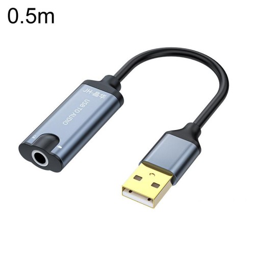 Scheda audio USB JINGHUA Z17 da 0,5 m con cavo Convertitore audio per auricolari per telefono cellulare