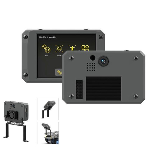 Modulo di visione Yahboom K230 con touch screen HD da 2,4 pollici, scheda TF da 32 GB e staffa regolabile in angolazione