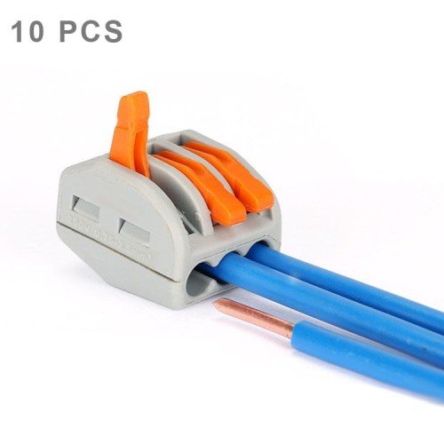 Connettore per filo senza saldatura a morsetto universale compatto a 3 pin da 10 pezzi
