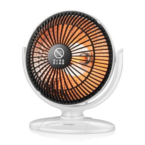 Small Sun Mini Home Office Heater Riscaldatore elettrico da 6 pollici Spina standard nazionale, specifica: con cavo di prolunga da 3 m (bianco)
