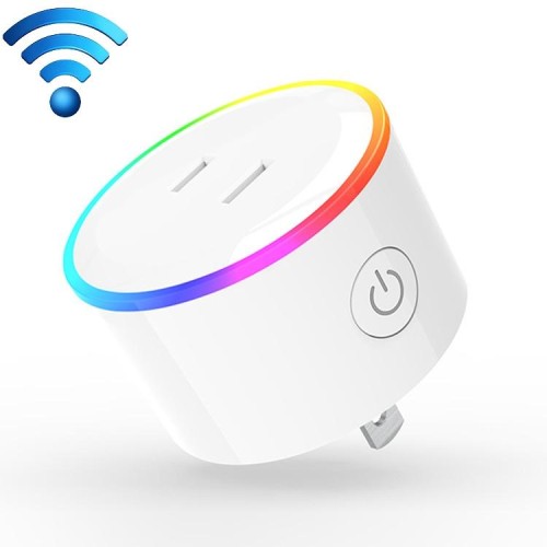 Presa intelligente per telecomando WiFi 10A RGB Scene Light Funziona con Alexa, Google Home e IFTTT, AC 100-240V, presa JP