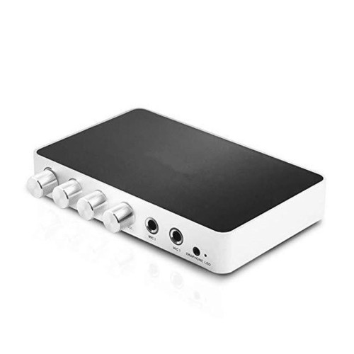 KM200 Portable Digital Stereo Audio Echo System Machine HDMI Karaoke Mixer Amplifier 4K / 2K TV PC Home Theater