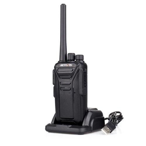 Retevis RT27 0,5 W Frequenza UE 446 MHz 16CHS FRRS By Way Radio Handheld Walkie Talkie, Spina UE (nero)