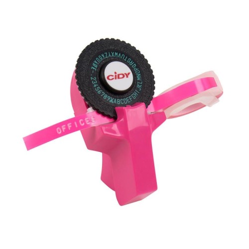 CIDY C101 Mini macchina manuale per goffratura Macchina da scrivere Carta nastro decorativo per conto manuale, consegna a colori casuali