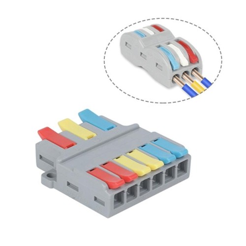4 PCS LT-636 3 in 6 OUR Colorato TERMINALE TERMINALE TERMINALE MULTI-funzione Smontaggio del filo