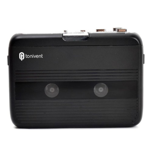 Tonivent Ton007b Portatile Bluetooth Cassette Player FM Radio (nero)