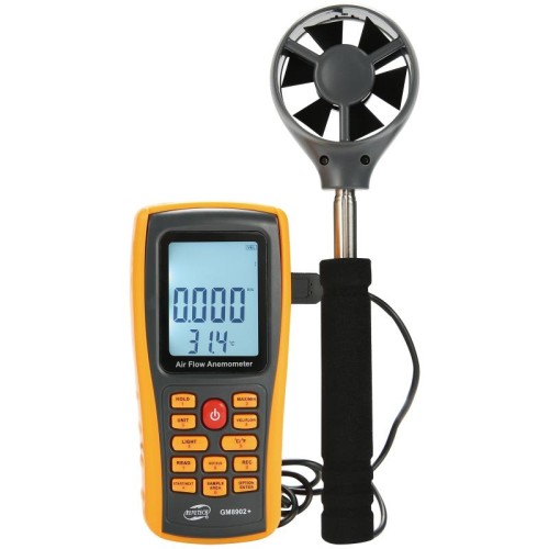 Benetech GM8902 + display LCD Digital Digital Anemometer Air Flow Air Velocità della velocità del flusso del vento