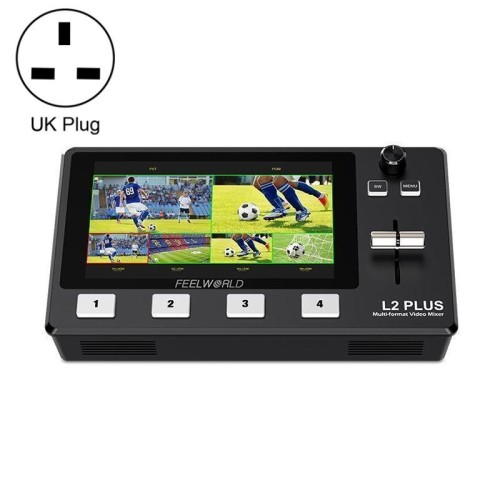 Sentiero con commutazione di mixer video multi-camera multi-camera con schermo da 5,5 pollici (spina UE)