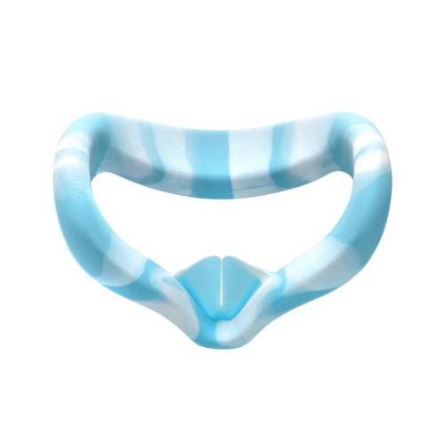 VR Silicone Eye Cover Anti-sudore e Decontaminazione Colore VR Goggles per oculus Quest 2 (bianco rosa)