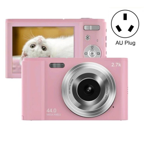DC302 2,88 pollici 44MP 16x Zoom 2,7K Fotocamera digitale HD full HD Camera per bambini per bambini, AU Plug (rosa)