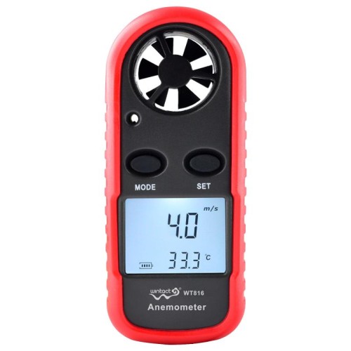 Anemometro elettronico digitale wtact wt816