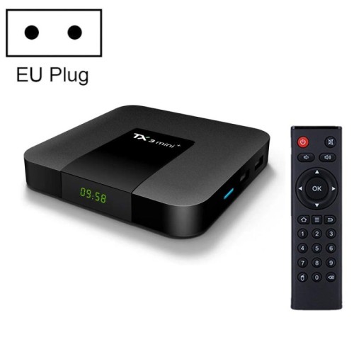 Smart TV Box TX3 mini+ Android 11.0, Amlogic S905W2 Quad Core, Memoria: 2 GB + 16 GB, WiFi 2,4 GHz / 5 GHz (spina UE)