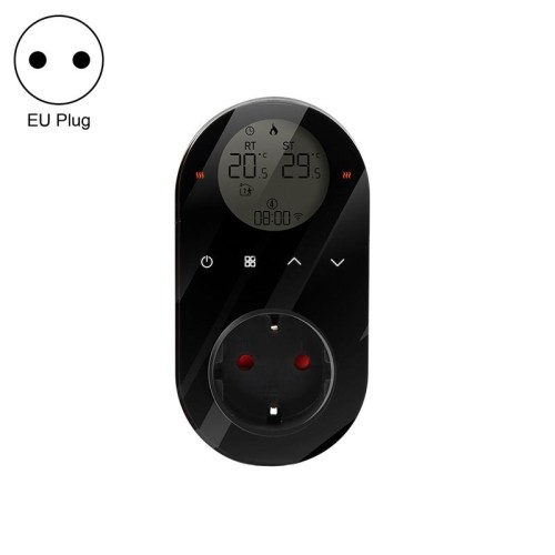 Termostato LCD plug-in BHT12-CW con WiFi, spina UE (blu)