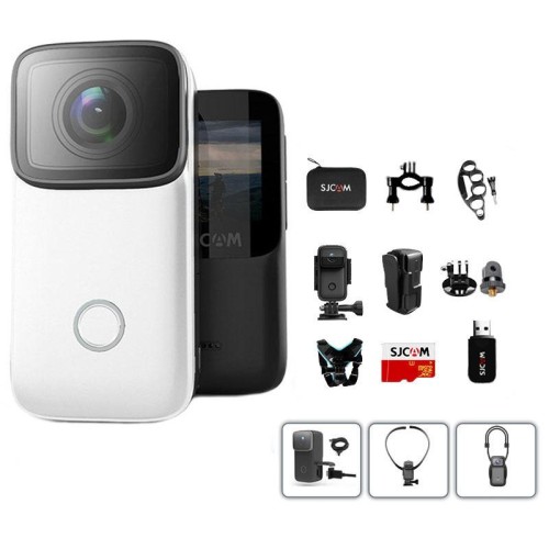 C200 4K Face Recognition WIFI Anti-Shake Videocamera sportiva impermeabile per ciclismo all'aperto (set nero)