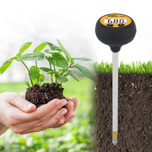 Smart Sensor PH328 Misuratore di acidità del suolo Rilevatore di umidità nutritiva per fertilizzanti