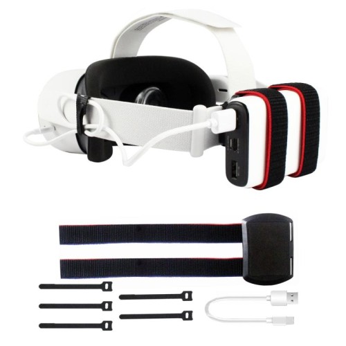 Per Oculus Quest / Quest 2 VR All-in-one Accessori per cintura di ricarica (nero)
