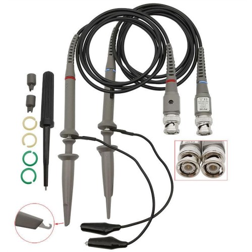 Sonda per oscilloscopio P6100 Connettori BNC DC-100MHz Sonda a clip per oscilloscopio