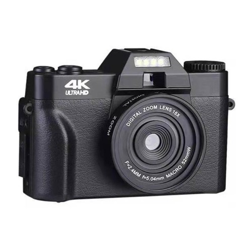 Fotocamera digitale con schermo pieghevole retrò R10 4K HD 48MP (versione semplice)