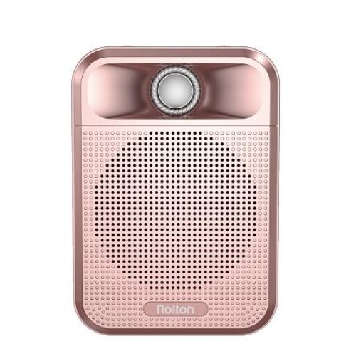 Rolton K700 Altoparlante audio Bluetooth a doppio altoparlante Megafono Amplificatore vocale (oro rosa)