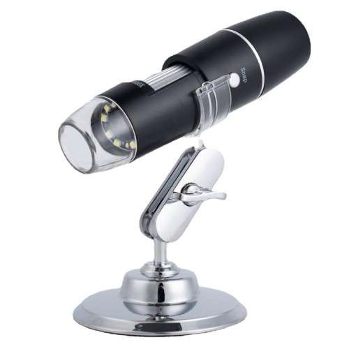 Microscopio digitale portatile a luce LED con connessione WIFI wireless 50X-1000X, specifica: W05-B