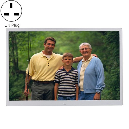 HSD1504 LED da 15,4 pollici LED 1280x800 Display ad alta risoluzione Frame di foto digitale con supporto e telecomando, supporto SD / MMC / MS Card / USB Porta, Plug UE (Black)