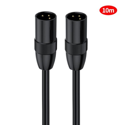 JUNSUNMAY Cavo microfono XLR maschio-maschio Cavo audio a 3 pin Cavo schermato bilanciato, lunghezza: 10 m