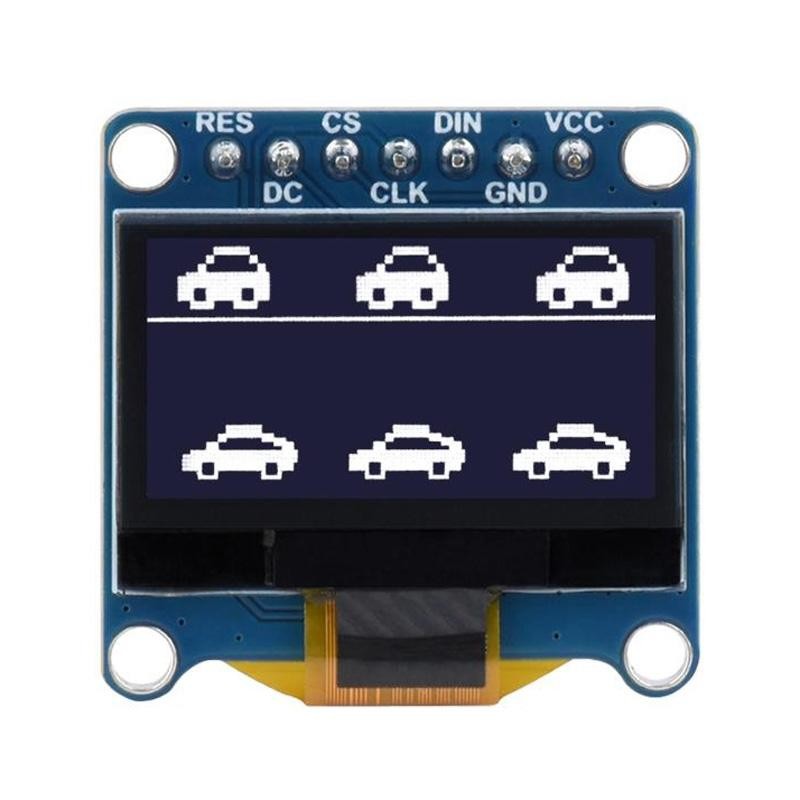 Modulo display OLED Waveshare da 0,96 pollici, risoluzione 128 × 64, comunicazione SPI / I2C (E blu)