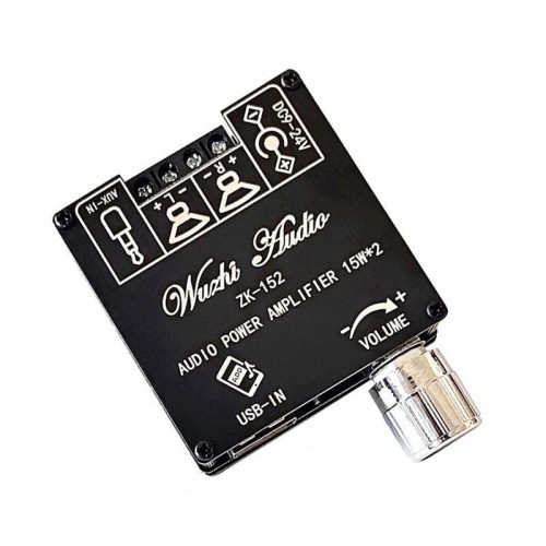 ZK-152 Mini Bluetooth 5.1 Ricezione modulo audio con amplificatore di potenza Digital D Stereo Dual Channel