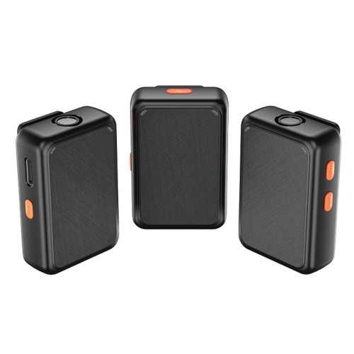 APEXEL APL-MIC009 Microfono One For Two per esterni con cancellazione del rumore dal vivo (nero)