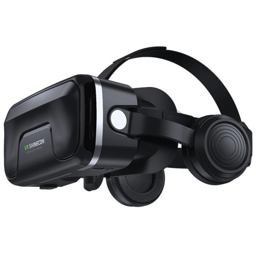 Occhiali VR per realtà virtuale versione 3D per cuffie (nero)