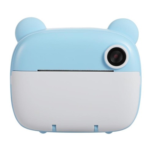 Fotocamera per stampa istantanea per bambini 1080P Schermo IPS da 2,4 pollici Fotocamera fotografica a doppio obiettivo (blu)