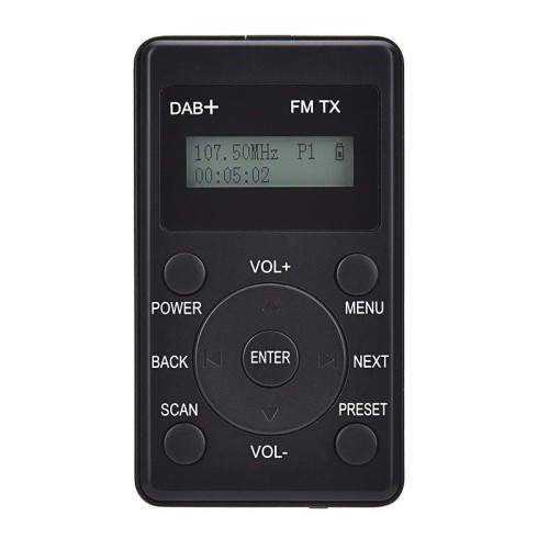 Display digitale portatile HanRongda HRD-100 Radio DAB+ / DAB / FM (nero)