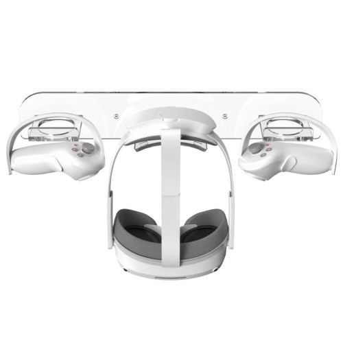 Per Meta Quest Pro/Pico 4 VR Supporto per montaggio a parete in acrilico con maniglia per gancio (trasparente)