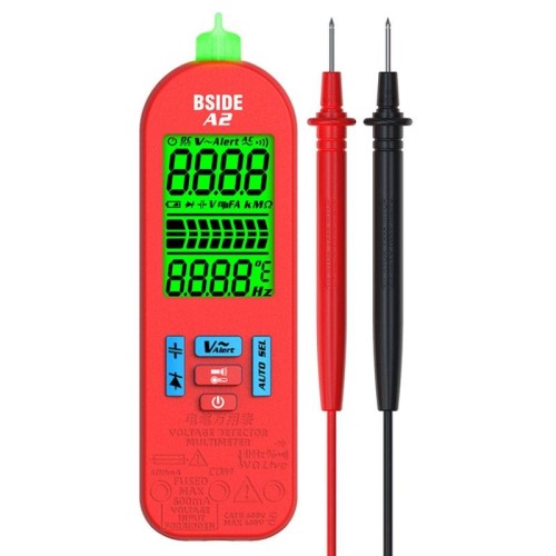Modello di ricarica mini multimetro digitale a matita con range automatico BSIDE A2, specifica: con pacchetto di strumenti