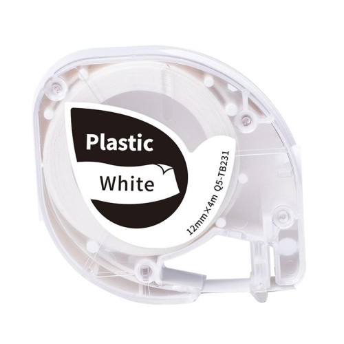 Nastro per etichette per materiali di consumo Phomemo P12 / P12 Pro 12 mm x 4 m, stile: parola nera su carta sintetica bianca