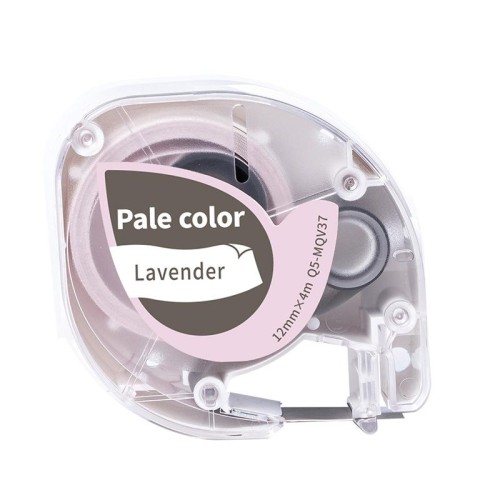 Nastro per etichette per materiali di consumo Phomemo P12 / P12 Pro 12 mm x 4 m, stile: parola grigia su trasferimento termico viola chiaro