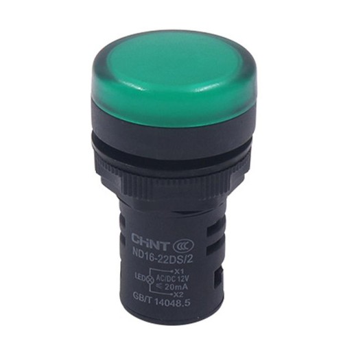CHINT ND16-22DS Indicatore luminoso di segnalazione LED di alimentazione AD, modello: 24 V (verde)
