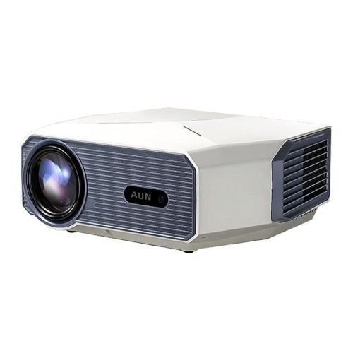 AUN A004 Pro 1920 x 1080P 9000Lumen Android 9.0 Proiettore LCD portatile, spina UE (bianco)
