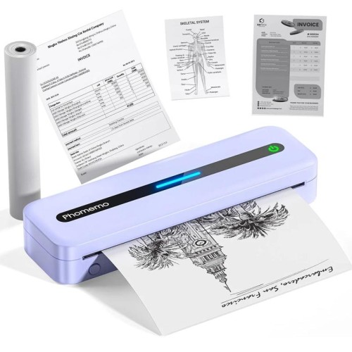 Stampante termica portatile wireless Phomemo M832 300 dpi, formato: versione A4 (bianco)