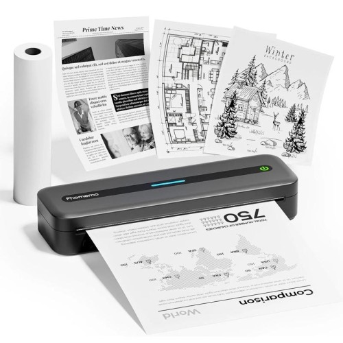 Stampante termica portatile wireless Phomemo M832 300 dpi, formato: versione Letter (bianco)