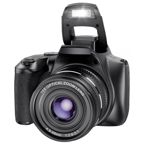 W2 64MP 4K Schermo da 3 pollici Zoom ottico 10X + Zoom digitale 4X Fotocamera (pacchetto uno)