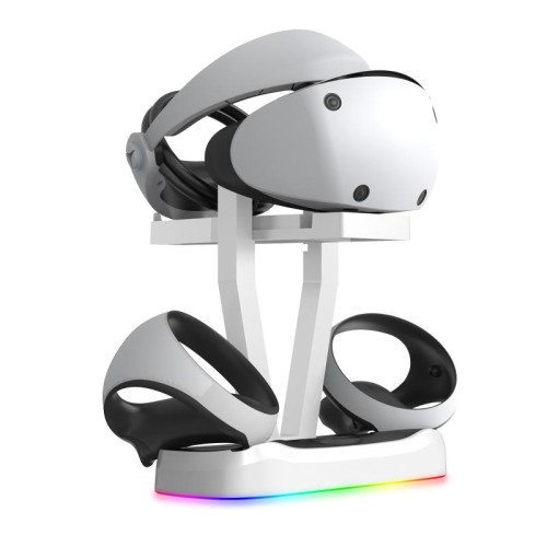 JYS-P5155 Per base di ricarica magnetica per PlayStation VR 2 con accessori di gioco per rack di stoccaggio per occhiali VR con luce RGB
