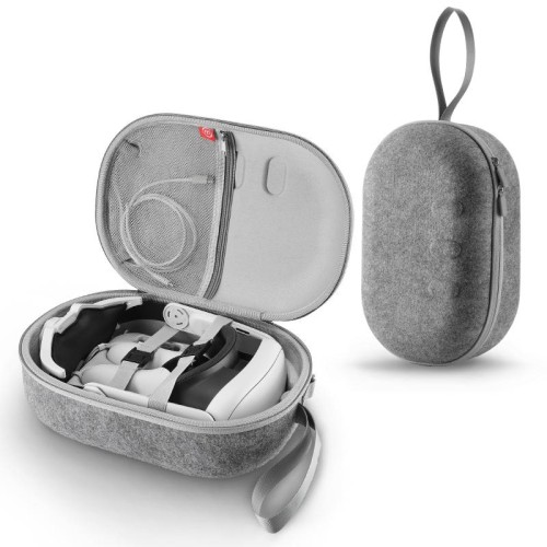 JYS-MQ018 Per Meta Quest 3 VR Custodia per occhiali Borsa portatile anticaduta e antigraffio (grigio)
