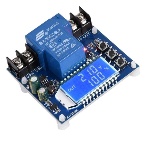 Modulo interruttore di spegnimento automatico per protezione da sovraccarico e scarica eccessiva della batteria da 12 V/24 V/36 V/48 V 30 A