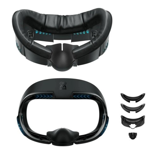 AMVR Q3FC1 Per Meta Quest3 Maschera Materiale in pelle traspirante di seta ghiacciata (maschera + 1 seta di ghiaccio)
