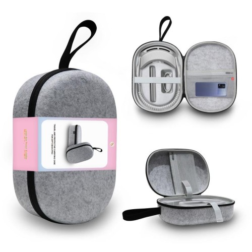 JYS-APP001 Borsa portatile antigraffio per occhiali VR per custodia per cuffie Apple Vision Pro, colore: feltro grigio
